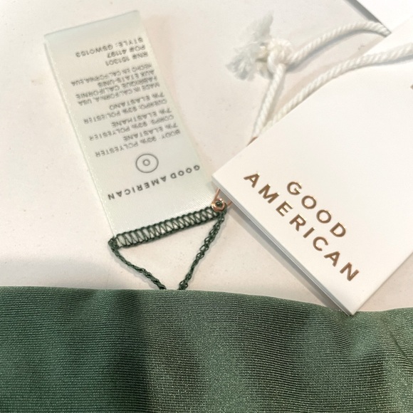 Olive Good American High-Waisted Swim Bikini Bottoms Size 0 (xs) - Picture 4 of 4